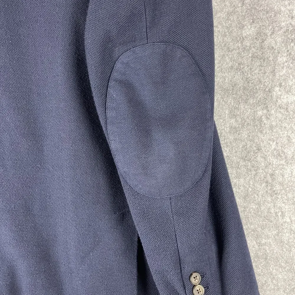 Jos A Bank 1905 Blazer Sport Coat Mens XXL Blue Elbow Patch Tailored Fit Career‎